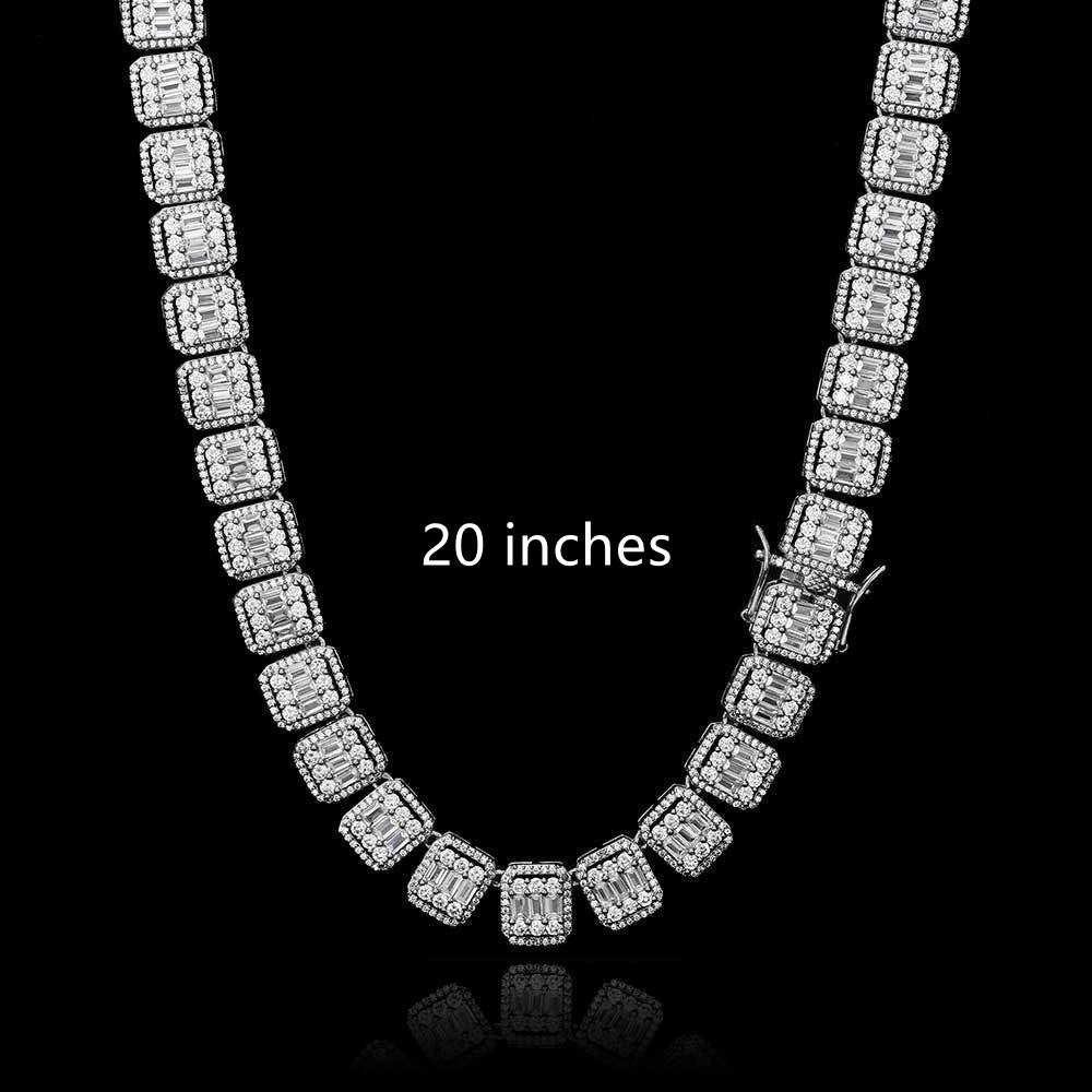 Iced Out 13mm Mixed Square Rock Candy Chain - DATNEWDRIP