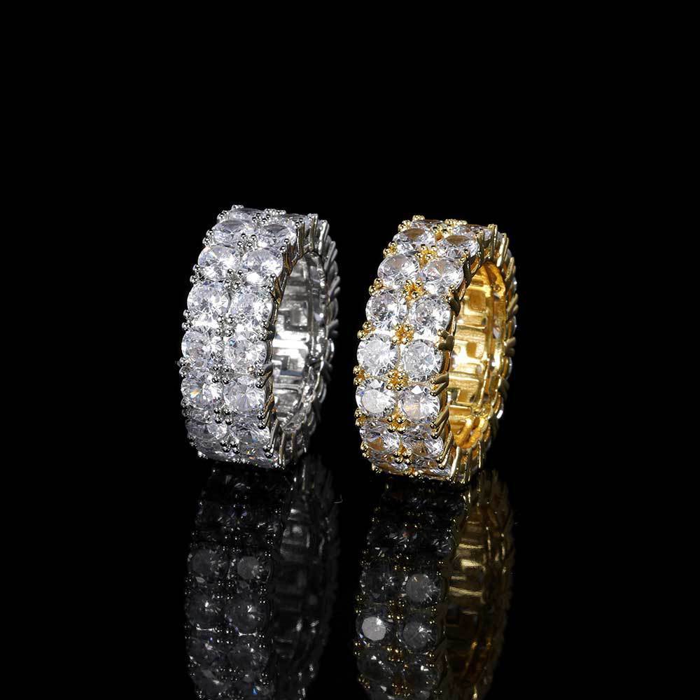 Iced Out Double Row Ring - DATNEWDRIP