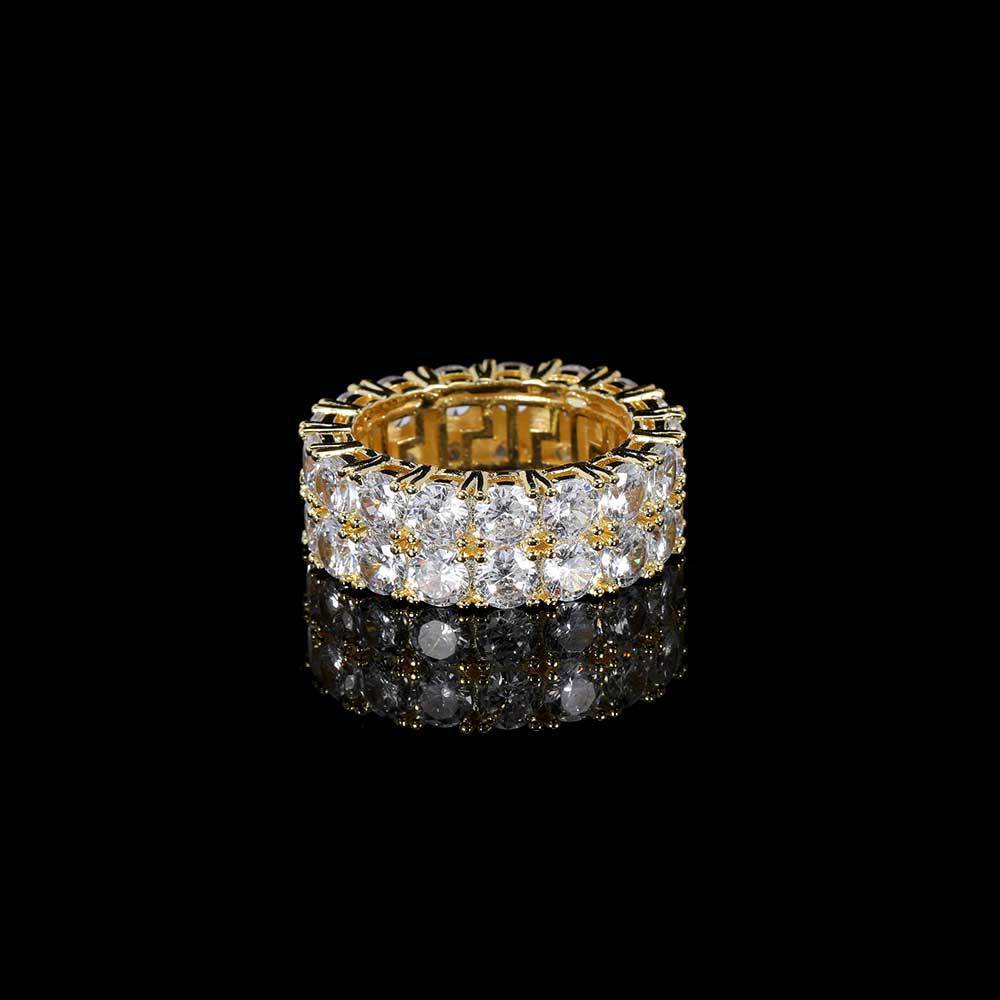 Iced Out Double Row Ring - DATNEWDRIP