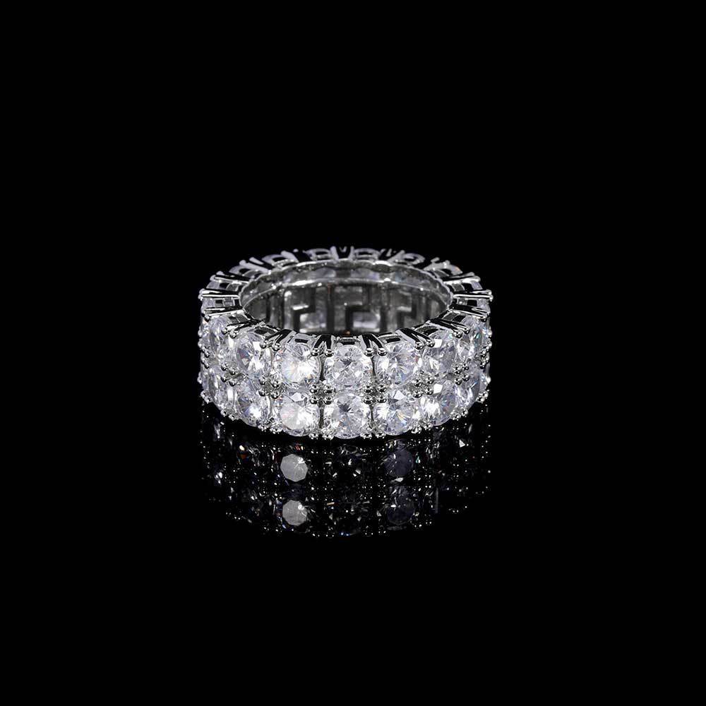 Iced Out Double Row Ring - DATNEWDRIP