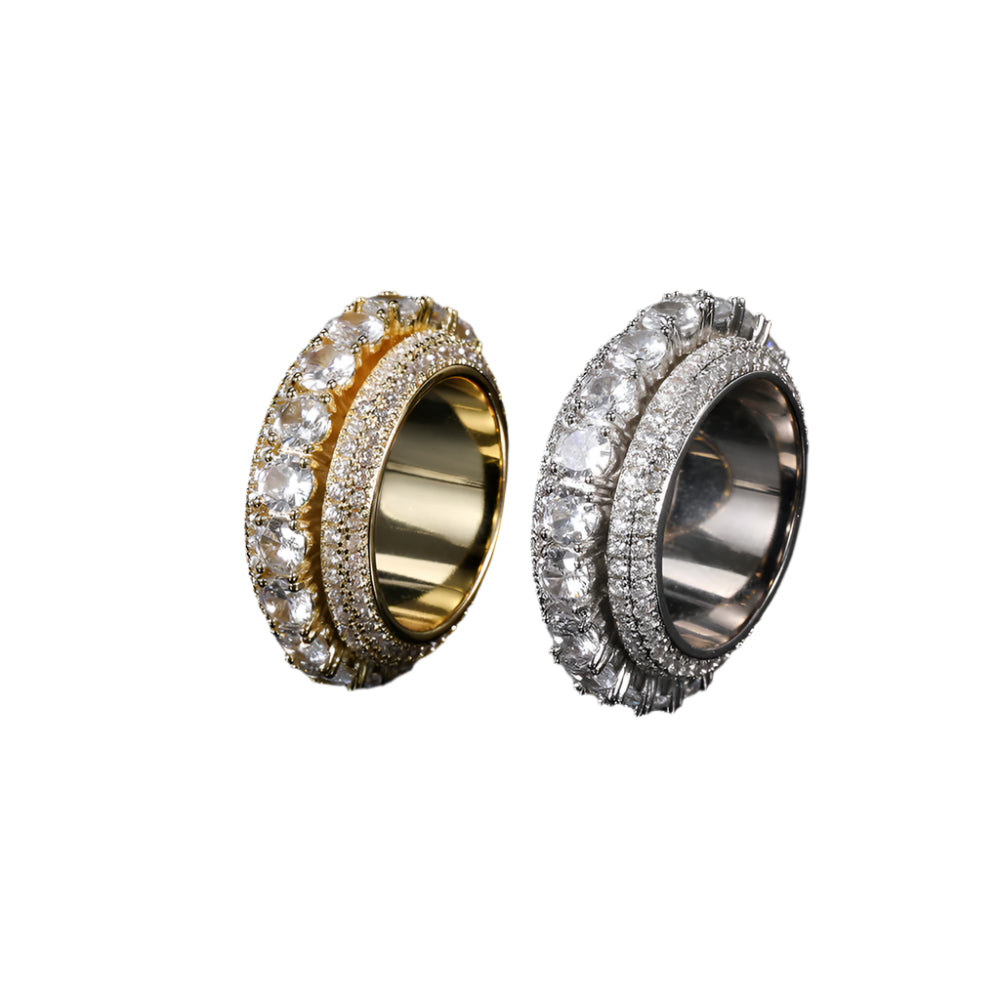 Iced Out Five Row Ring - DATNEWDRIP