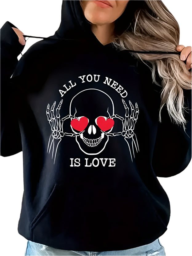 All You Need Is Love Hoodie - Womens - DATNEWDRIP