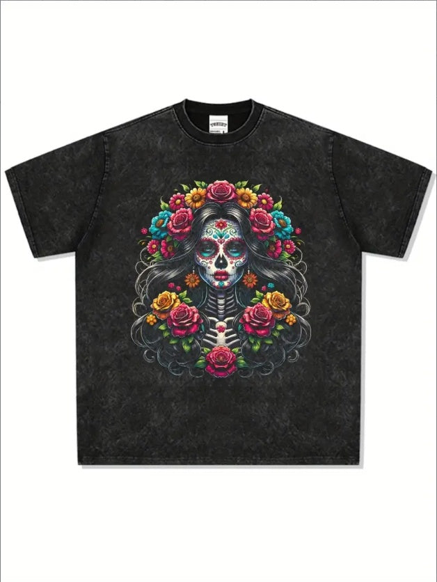Dia De Skull T-Shirt - Mens - DATNEWDRIP