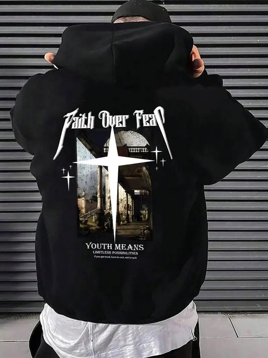 Faith Over Fear Hoodie - Mens - DATNEWDRIP