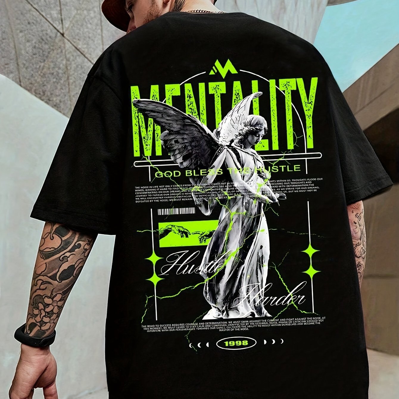 God Bless The Hustle T-Shirt - Mens - DATNEWDRIP
