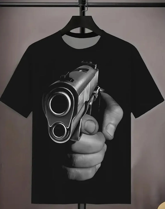 Look Down The Barrel T-Shirt - Mens - DATNEWDRIP