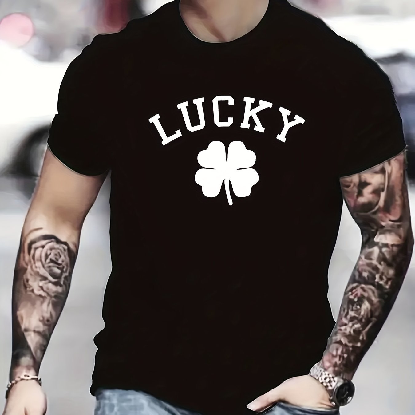 Lucky Clover T-Shirt - Mens - DATNEWDRIP