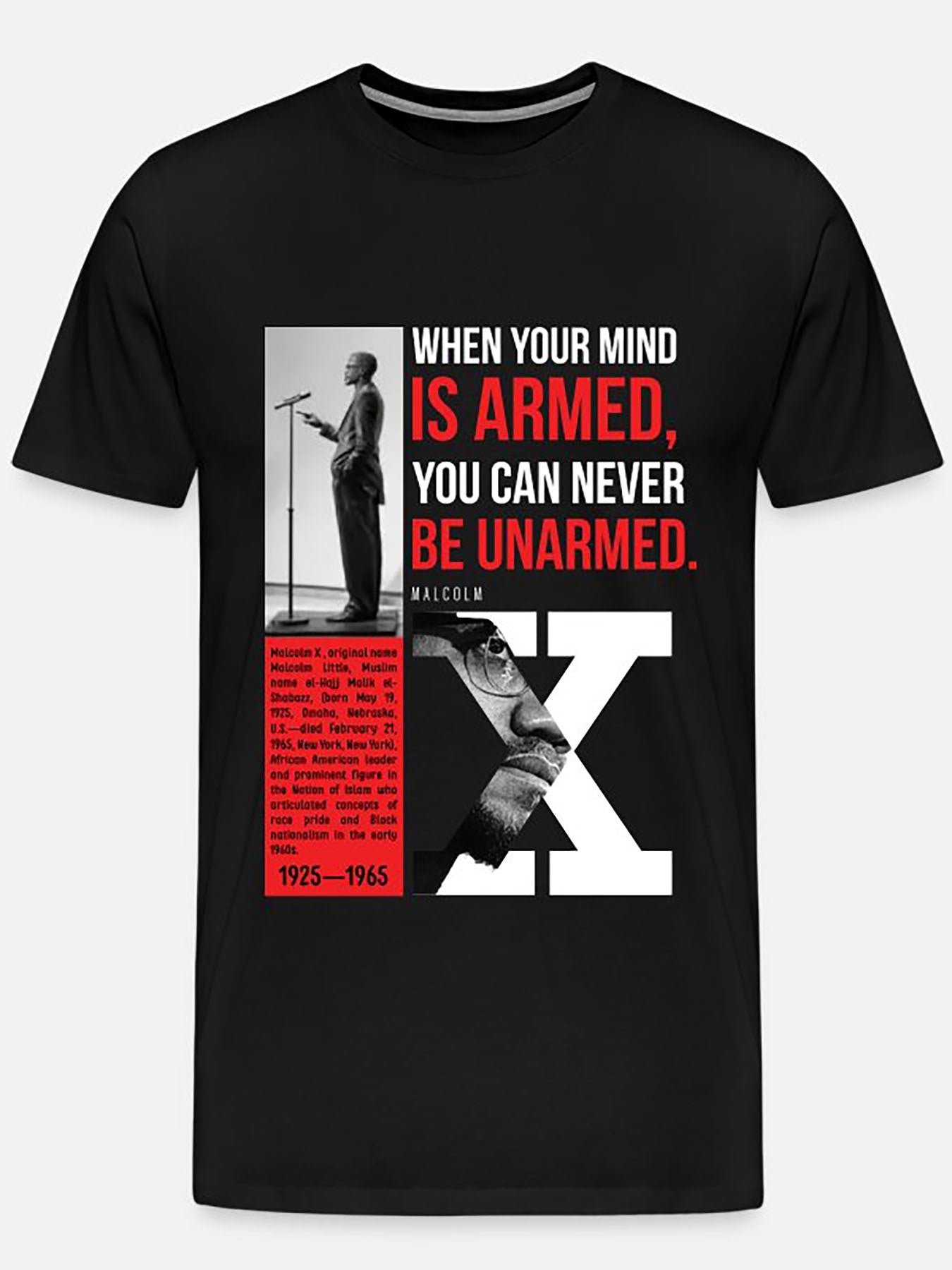 Malcom X T-Shirt - Mens - DATNEWDRIP