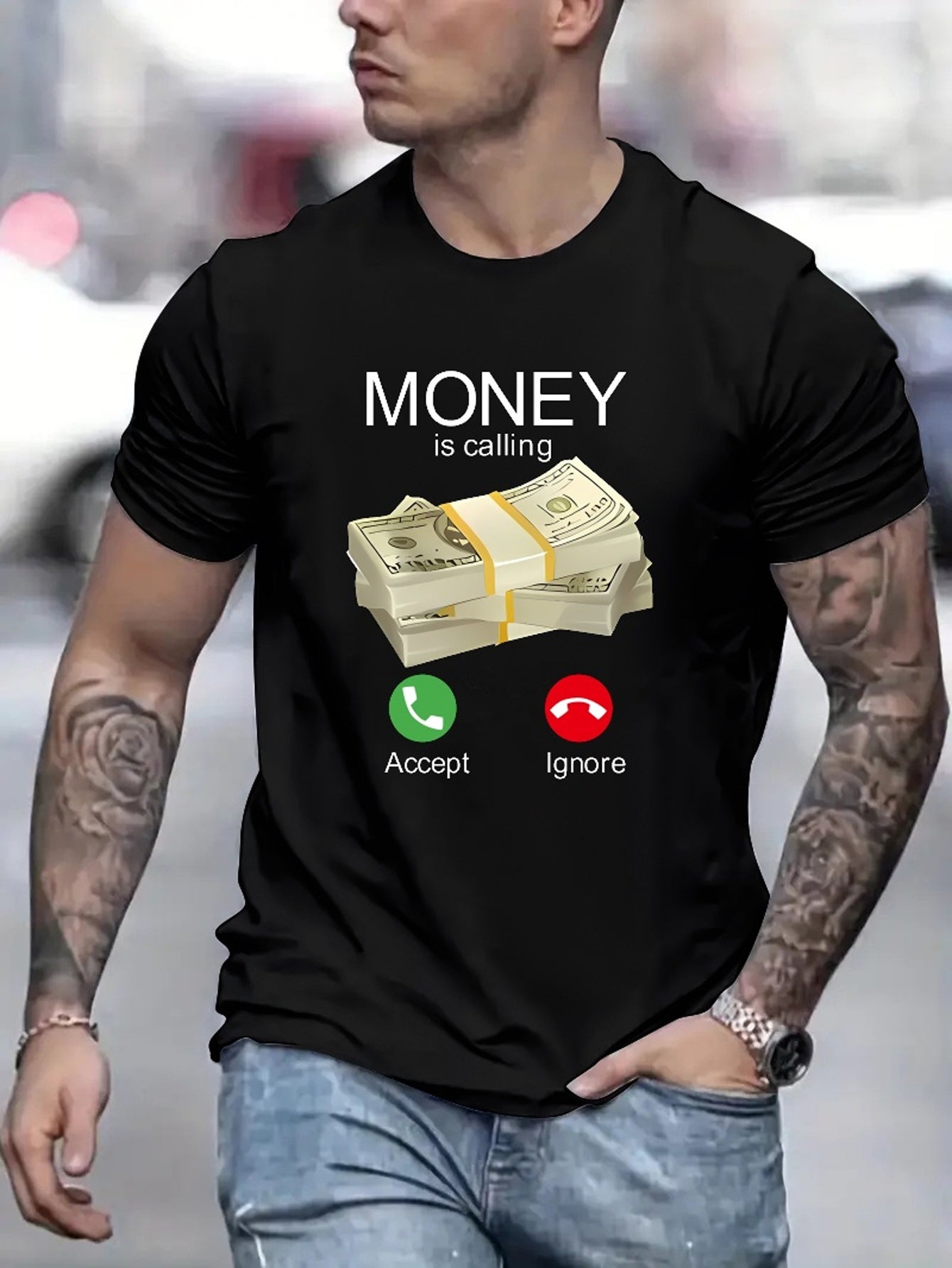 Money Is Calling T-Shirt - Mens - DATNEWDRIP