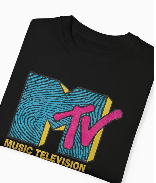MTV Blue Fingerprint T-Shirt - Mens - DATNEWDRIP