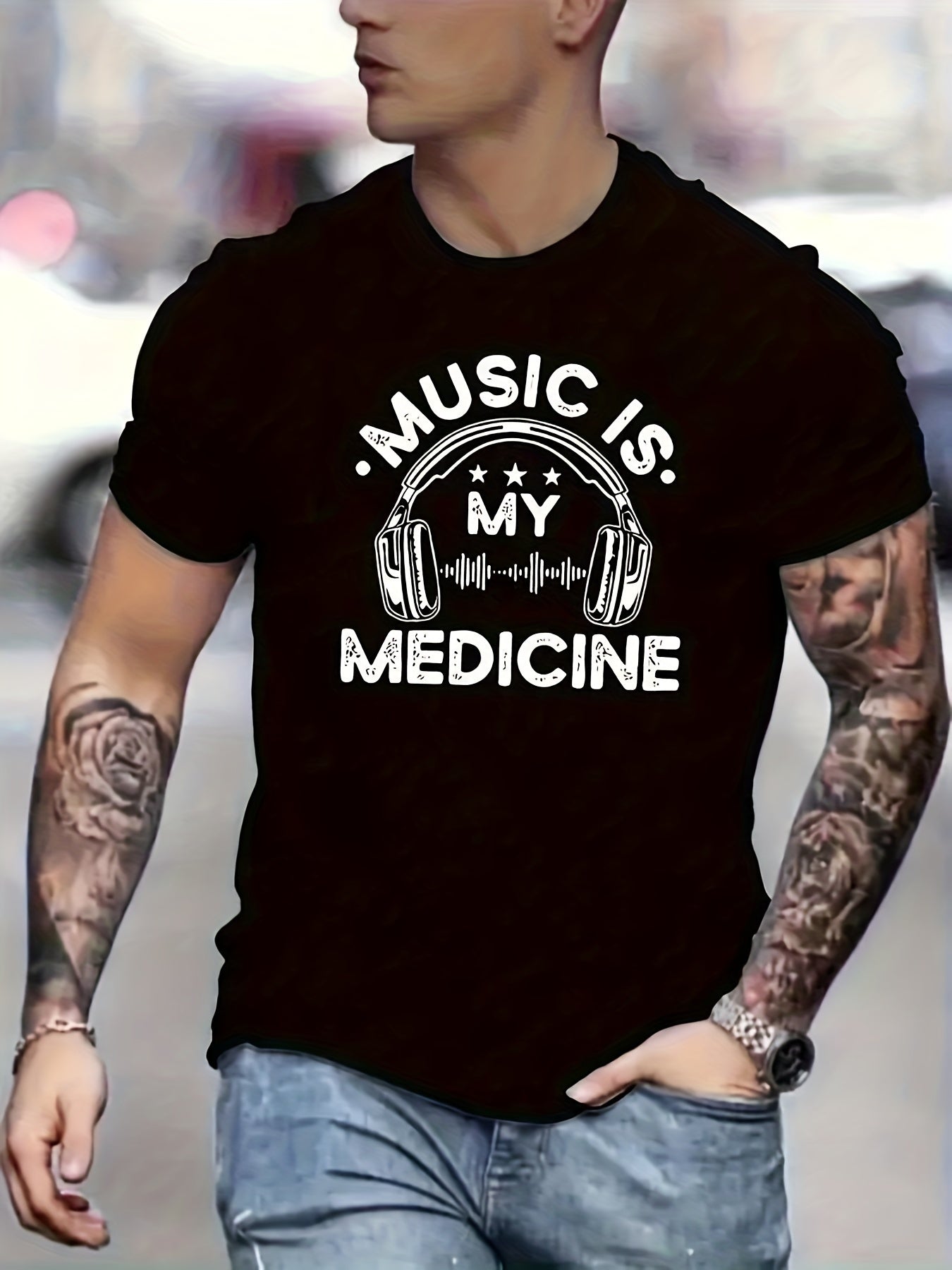 Music Is My Medicine T-Shirt - Mens - DATNEWDRIP