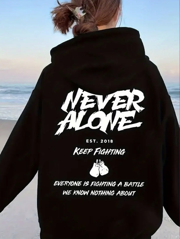 Never Alone Hoodie - Womens - DATNEWDRIP
