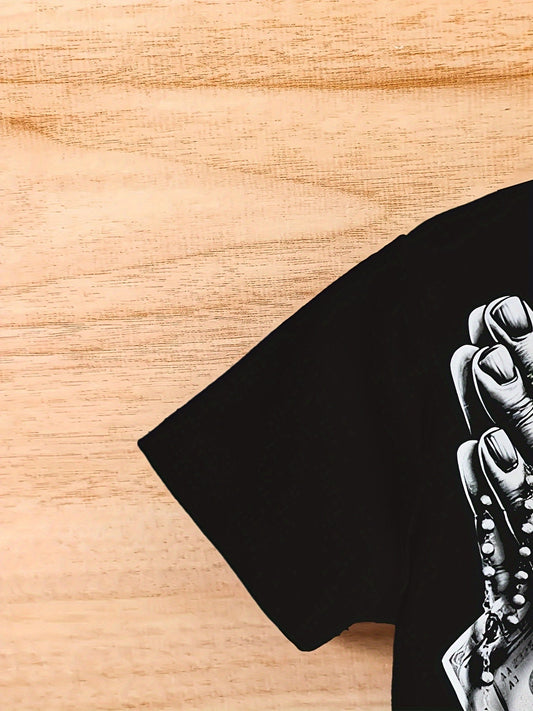 Praying Money Hands T-Shirt - mens - DATNEWDRIP