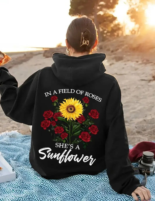 Shes A Sunflower Hoodie - Womens - DATNEWDRIP