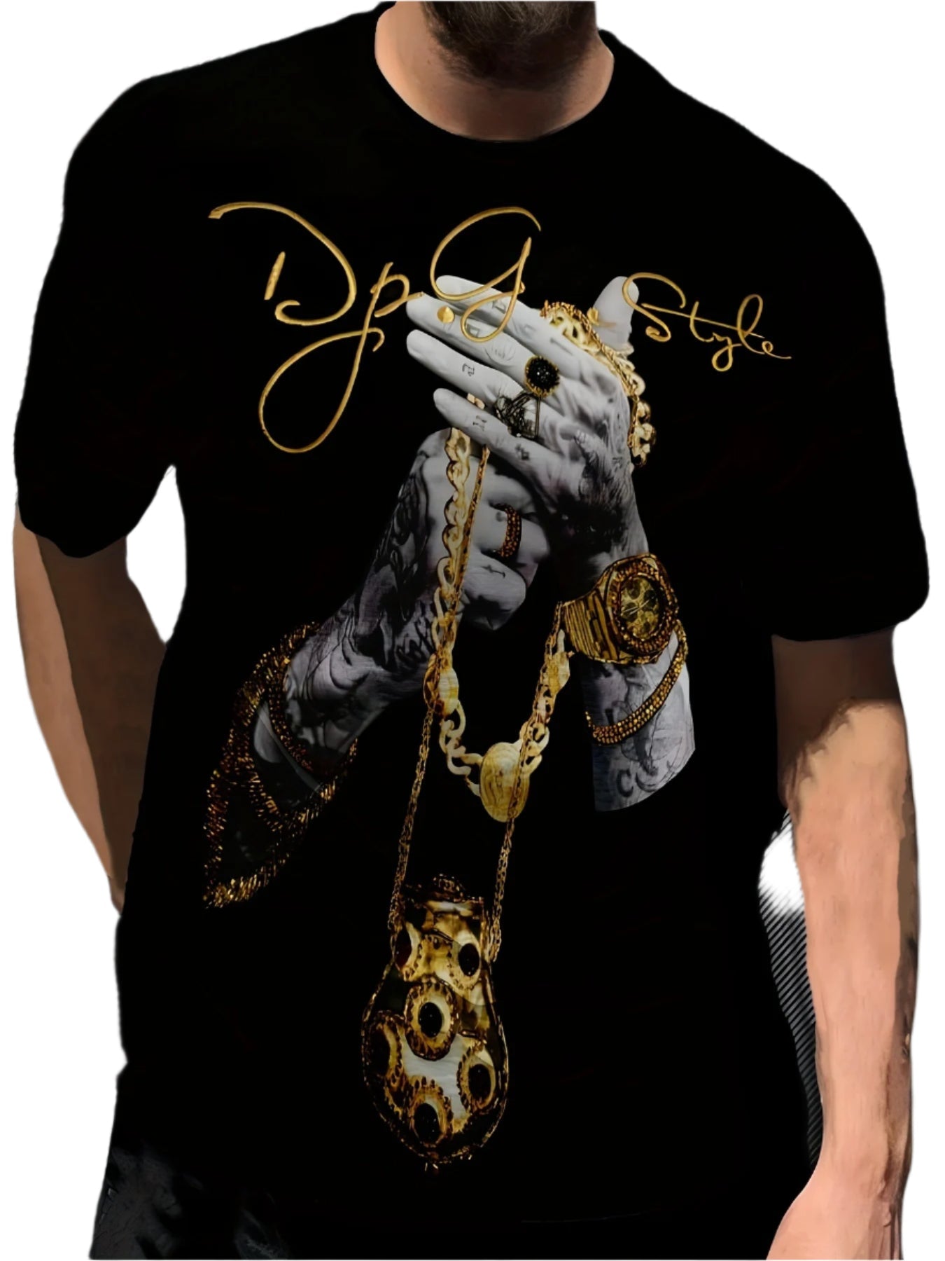 Signature Gold T-Shirt - Mens - DATNEWDRIP