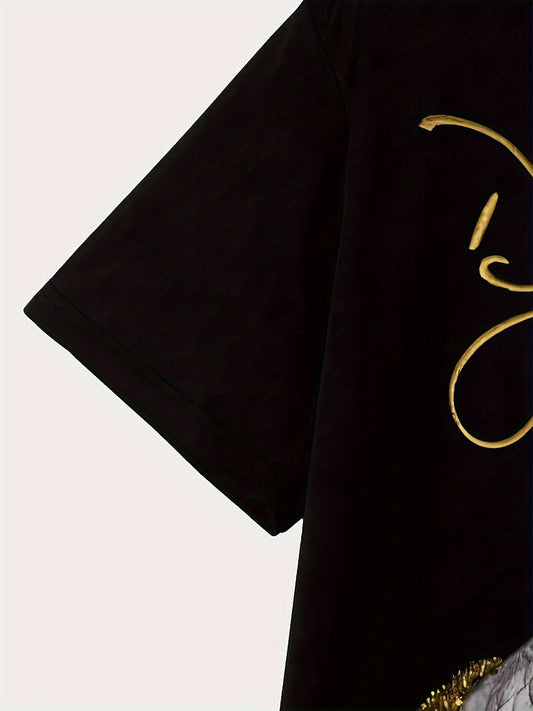 Signature Gold T-Shirt - Mens - DATNEWDRIP