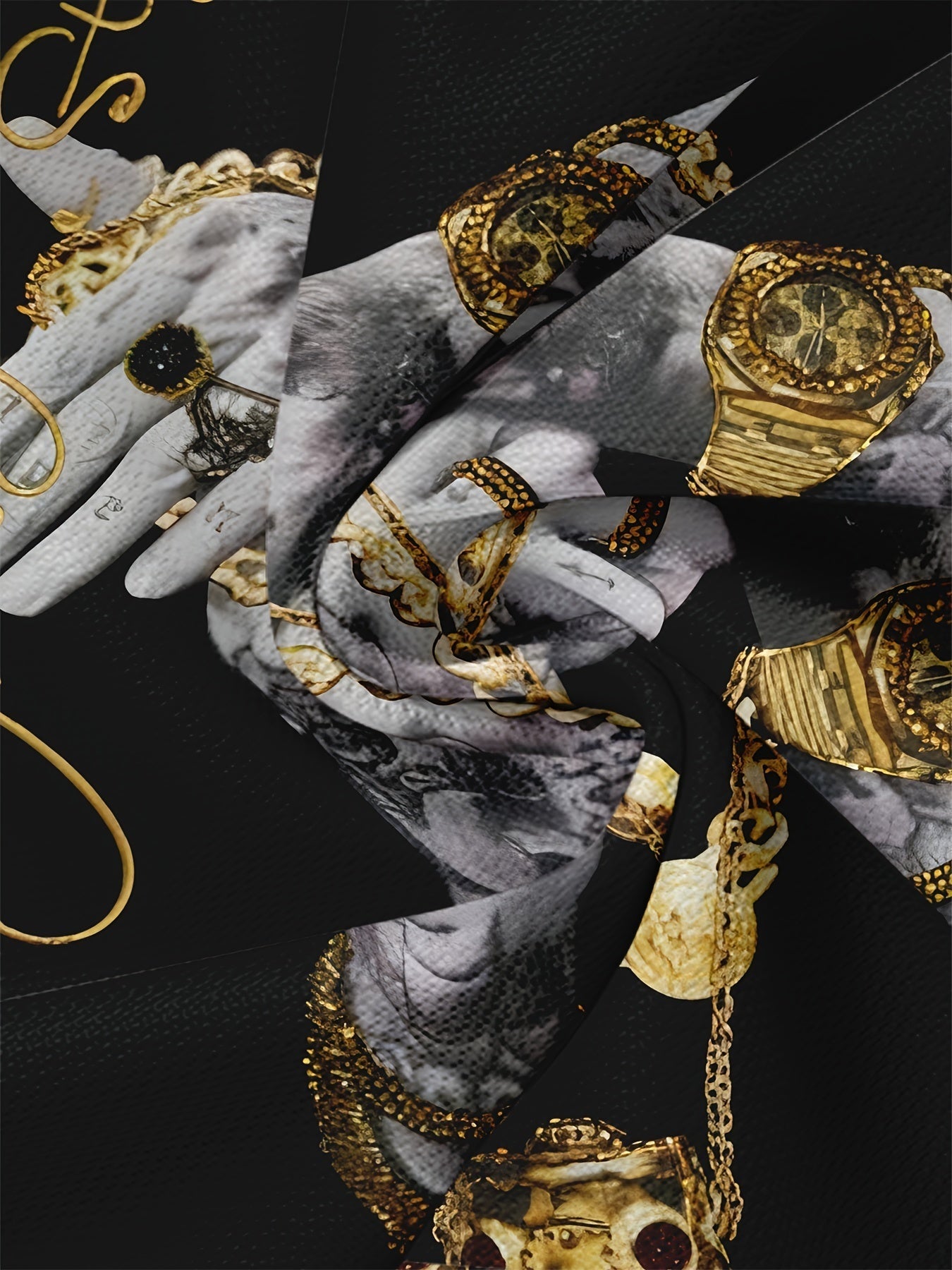 Signature Gold T-Shirt - Mens - DATNEWDRIP