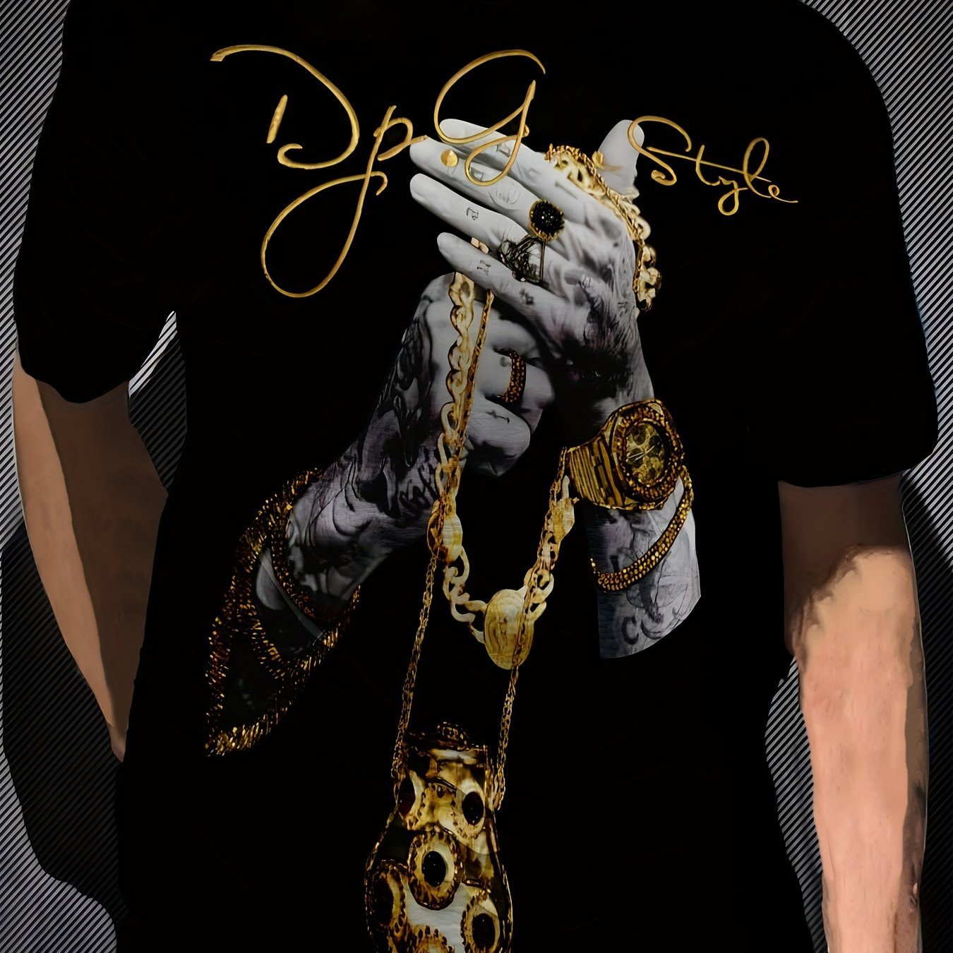 Signature Gold T-Shirt - Mens - DATNEWDRIP