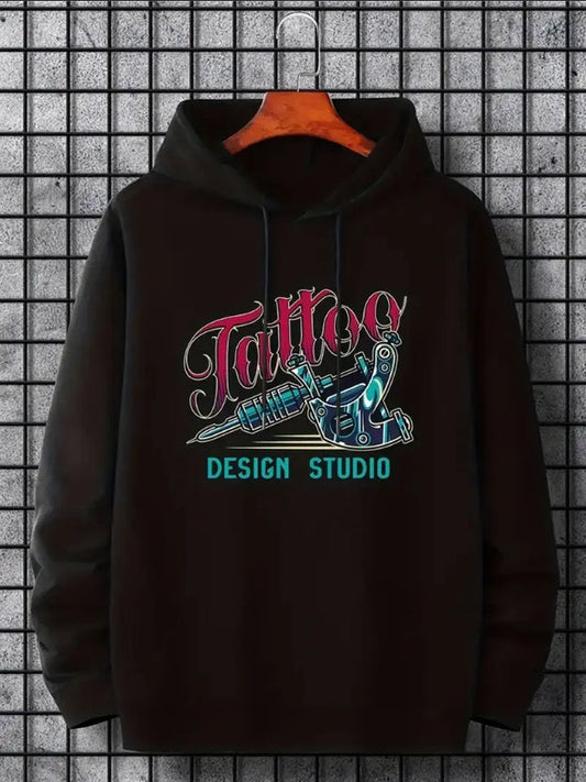 Tattoo Design Studio Hoodie - Mens - DATNEWDRIP
