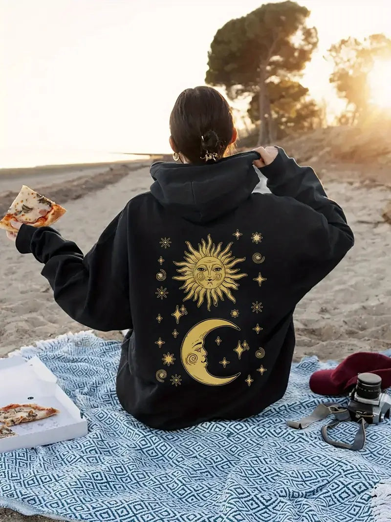 Sun & Moon Hoodie - Womens - DATNEWDRIP