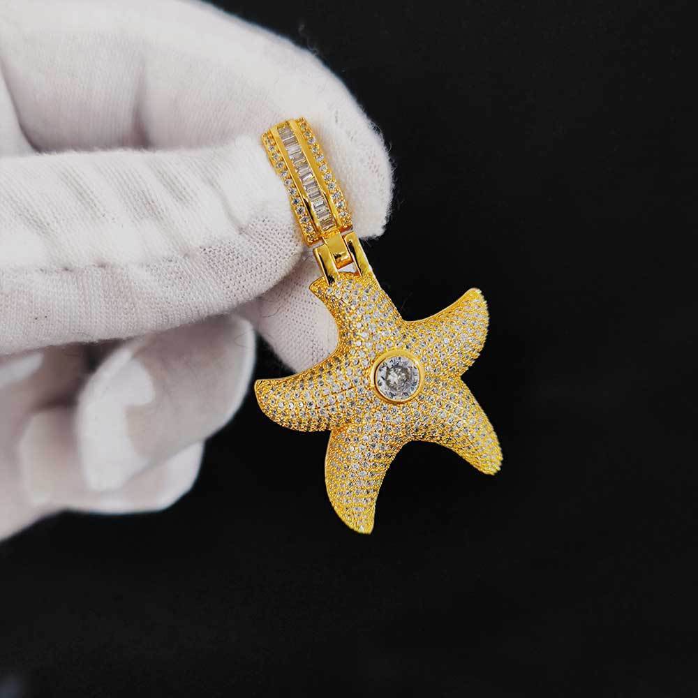 Iced Out Starfish Pendant - DATNEWDRIP