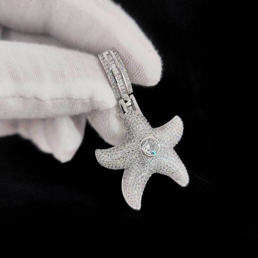 Iced Out Starfish Pendant - DATNEWDRIP