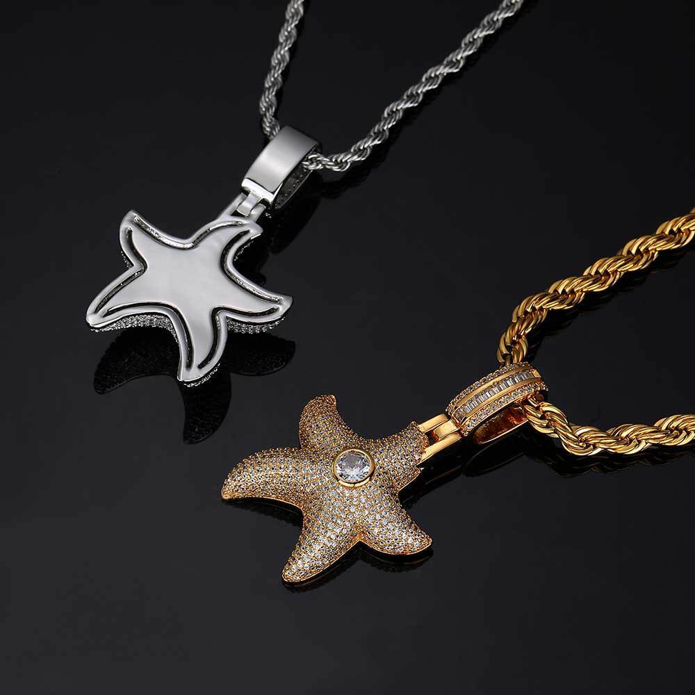 Iced Out Starfish Pendant - DATNEWDRIP