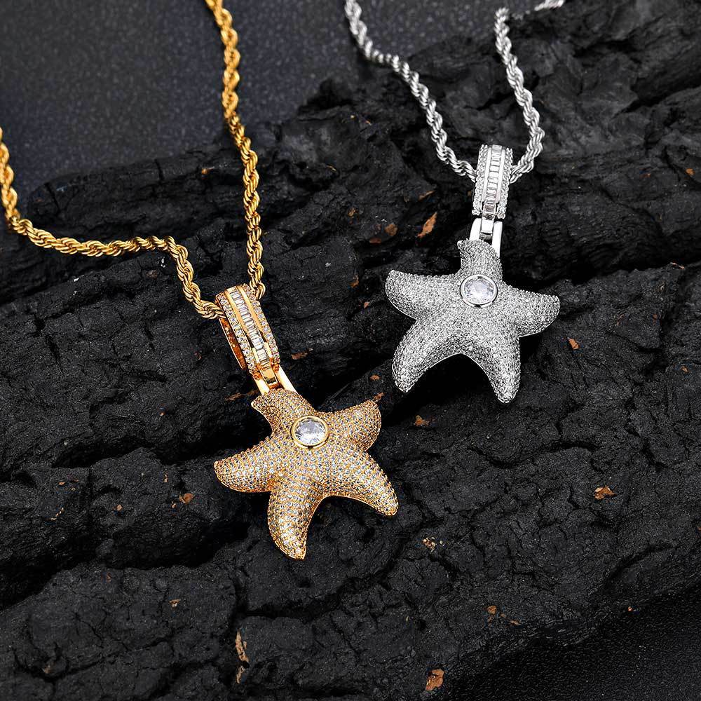 Iced Out Starfish Pendant - DATNEWDRIP