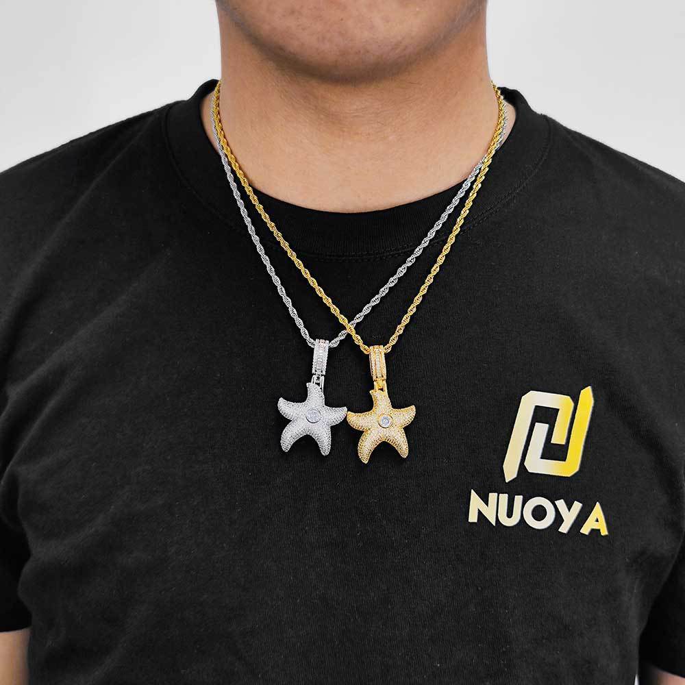 Iced Out Starfish Pendant - DATNEWDRIP