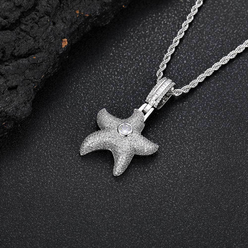 Iced Out Starfish Pendant - DATNEWDRIP