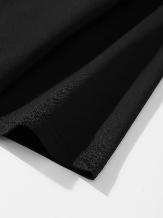 Close-up of a black fabric showing the texture of Santa Cruz Reaper t-shirt mens style