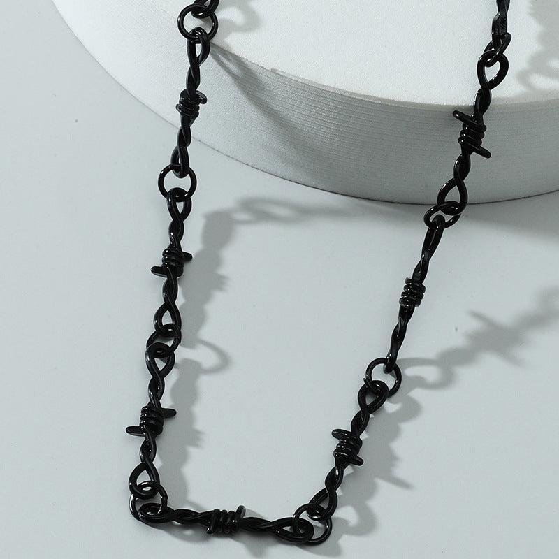 Men And Women Hip-hop Mansard Thorns Necklace Bracelet