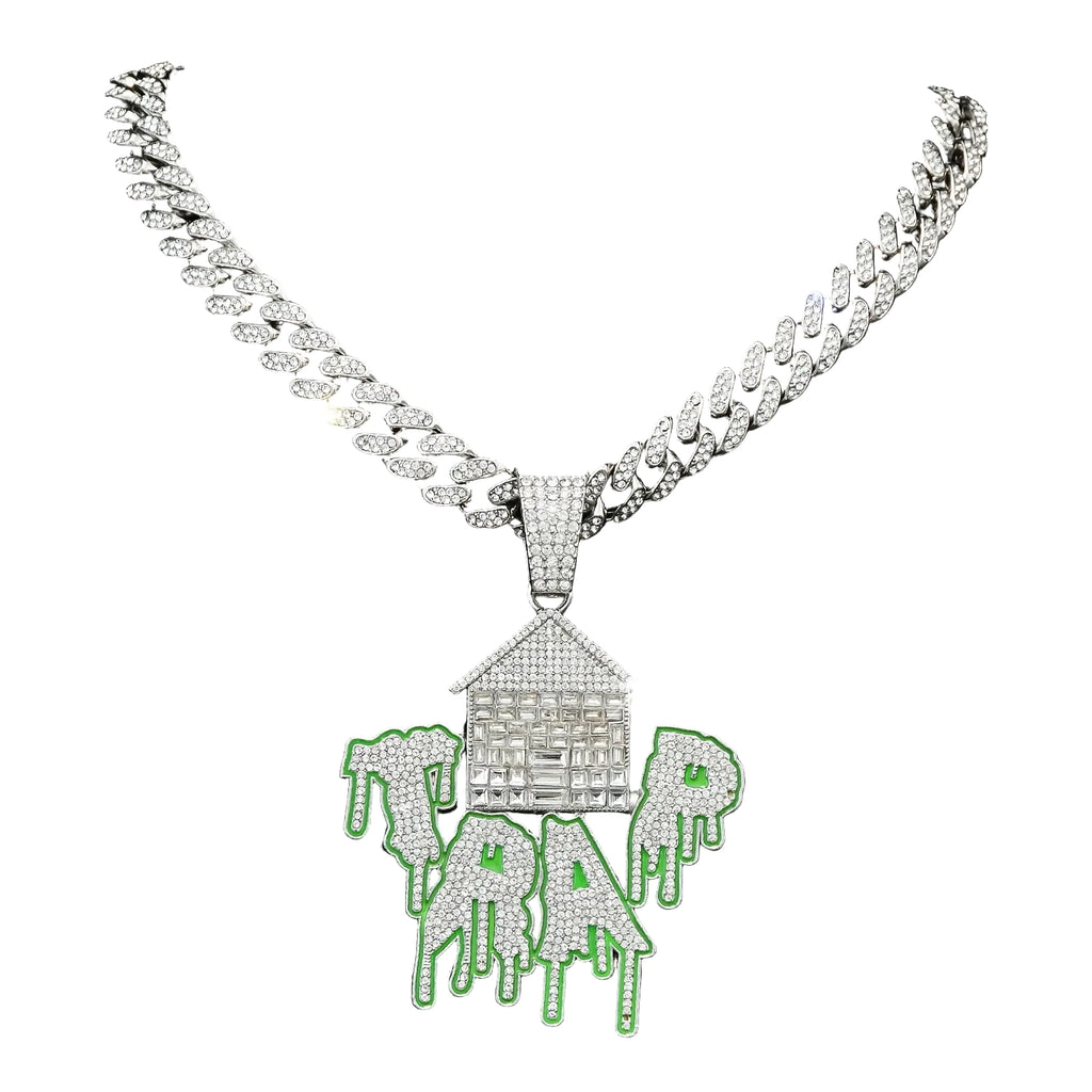 DATNEWDRIP Iced Out TRAP Pendant