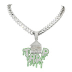 DATNEWDRIP Iced Out TRAP Pendant