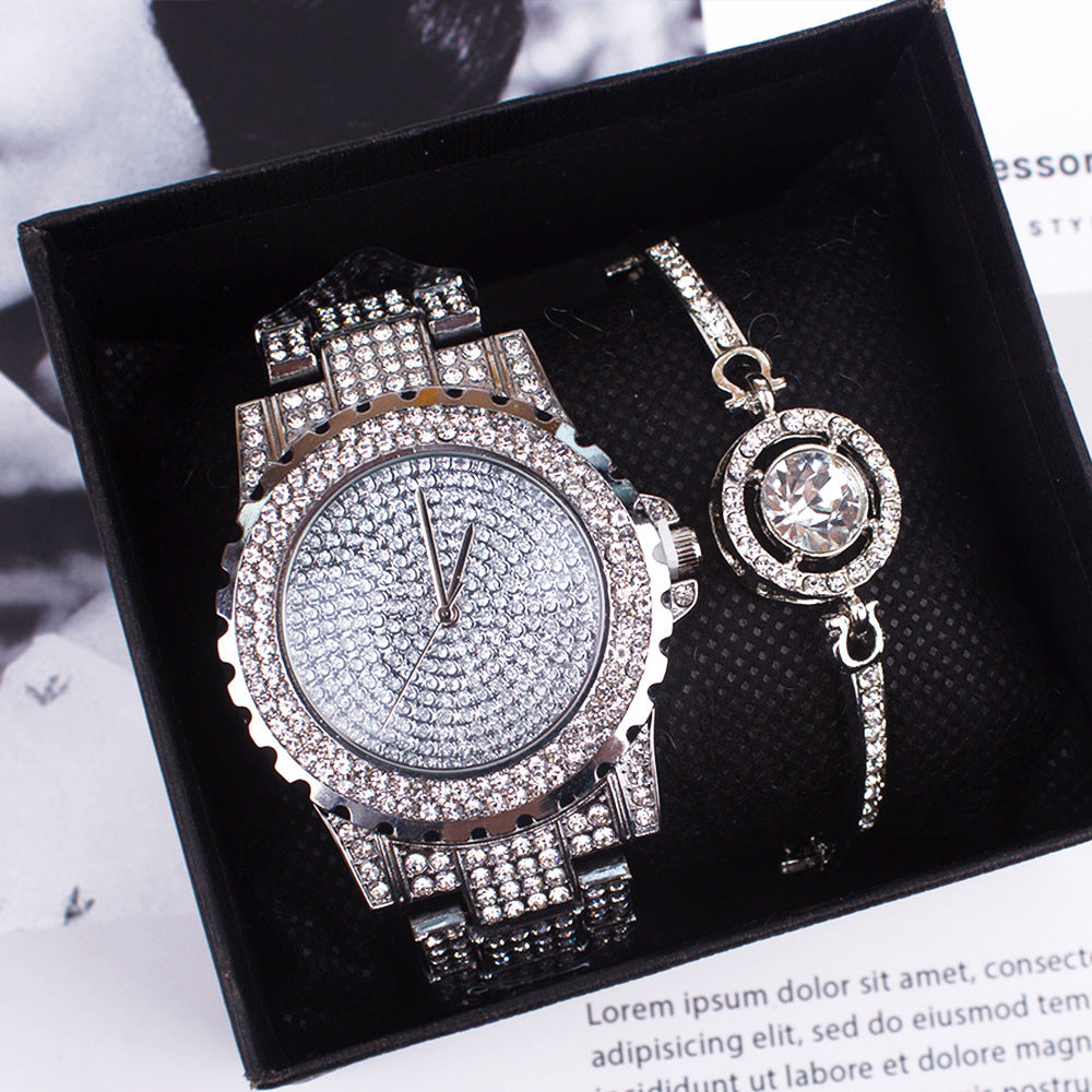 Gypsophila Rhinestone Diamond Steel Strap Watch Rhinestone Ladies Watch