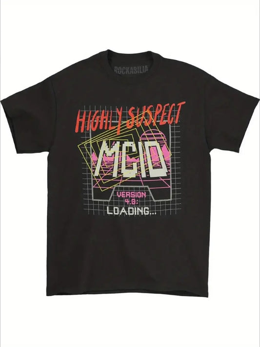 Highly Suspect Men's Game Grid Tee T-shirt Medium Black