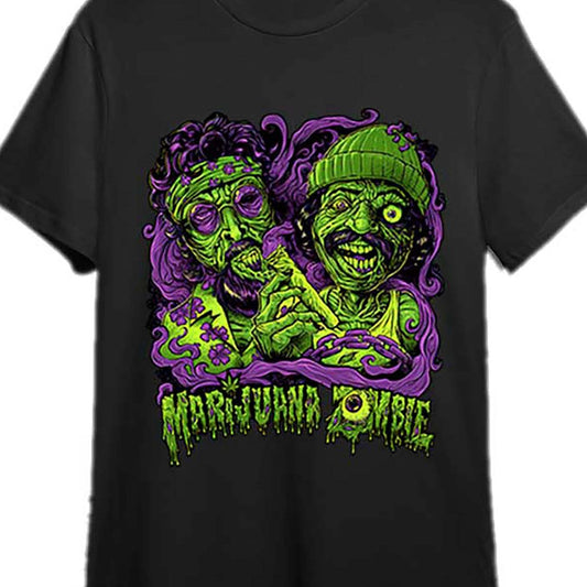 Retro Horror Fun Men's Short Sleeve Pattern T-shirt Series