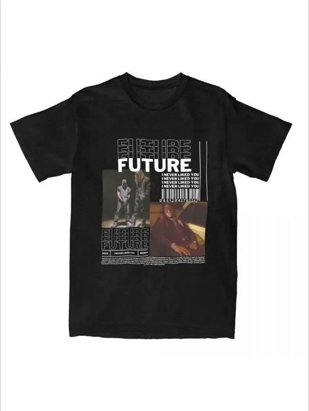 Men Women's Hip Hop Rapper Future Shirt Merchandise Hiphop Bootleg Homage Tops T-shirt Vintage Tee Shirt Printed