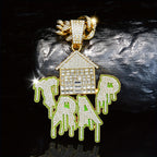 DATNEWDRIP Iced Out TRAP Pendant