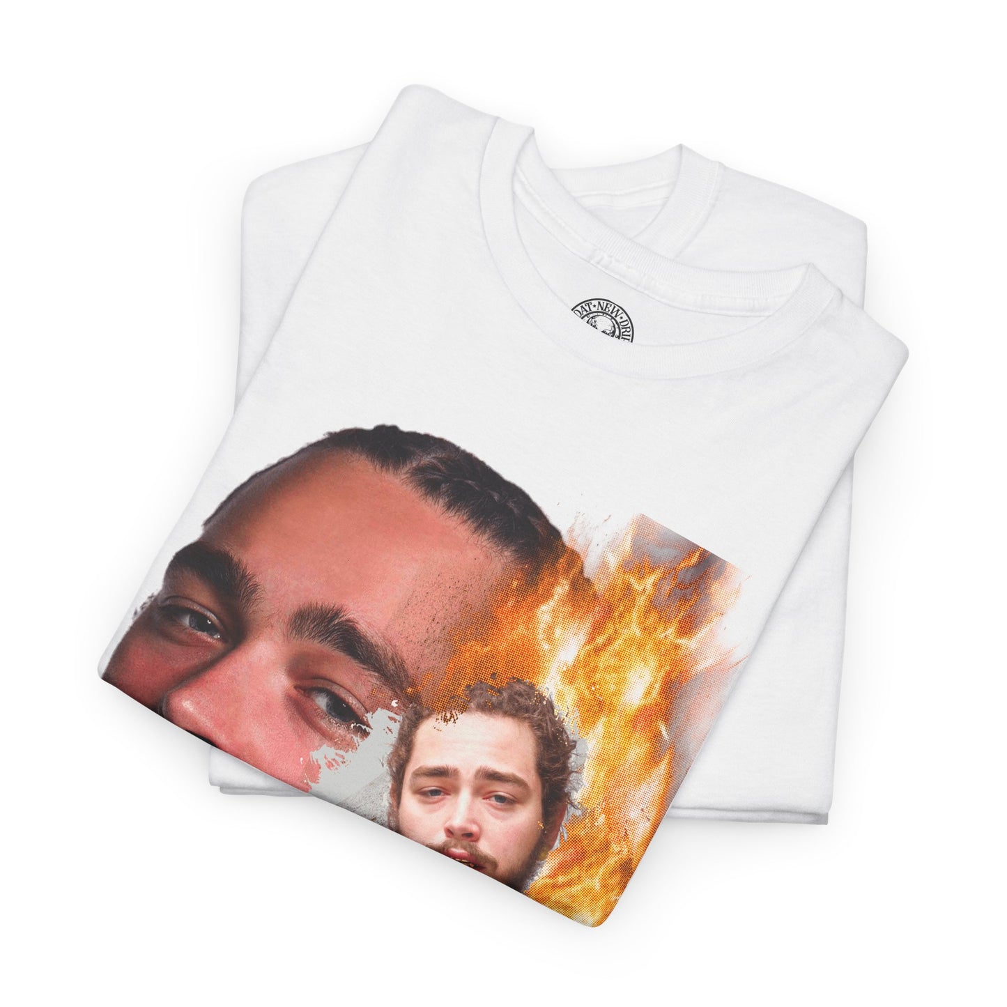 Post Malone Fire Man Graphic Hip Hop T-Shirt