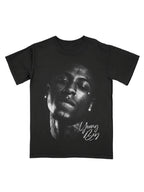 Black t-shirt with a graphic of a face and 'YoungBoy' text on a black background