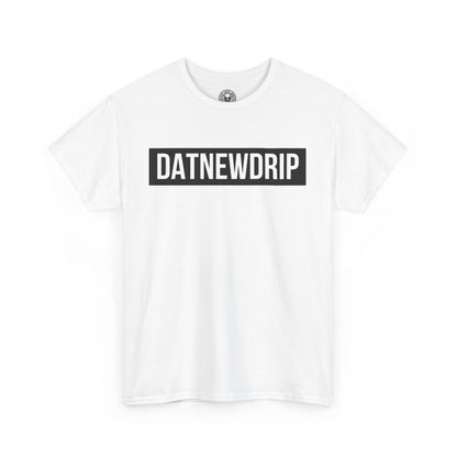 DATNEWDRIP Classic Streetwear Graphic Tee Black Bar Logo