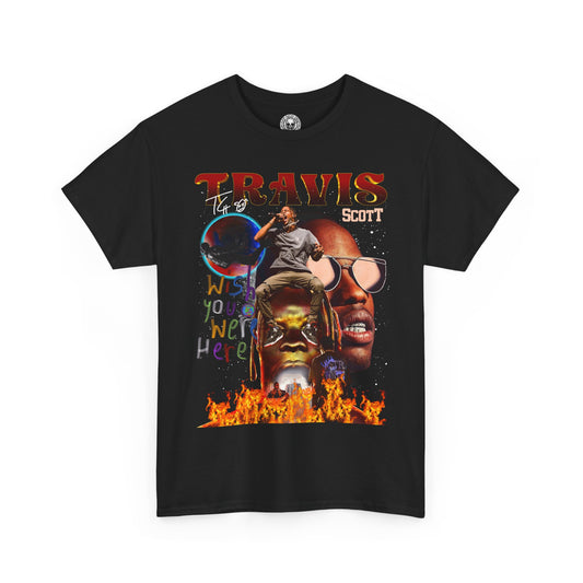 Travis Scott Wish You Were Here Graphic Hip Hop T-Shirt
