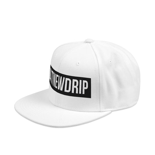 DATNEWDRIP Embroidered Snapback Black Bar