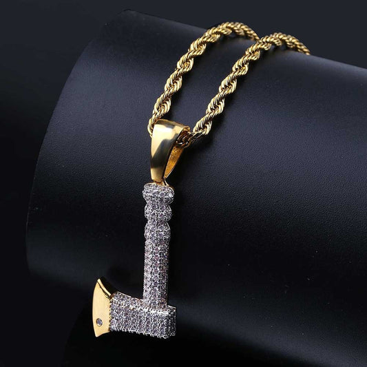 Retro Axe Shape Hip Hop Pendant