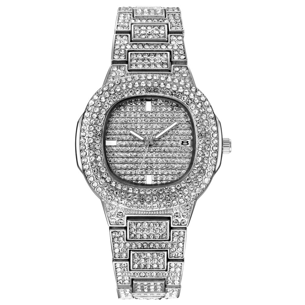 Fashion Steel Band Diamond Diamond Watch