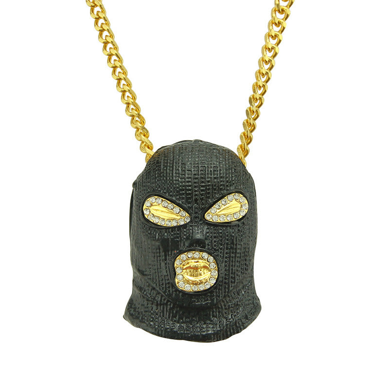 Diamond counter anti-terrorist hood nightclub clubbing hip hop pendant necklace