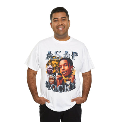 DATNEWDRIP ASAP Rocky Collar Poppin' Graphic Hip Hop T-Shirt