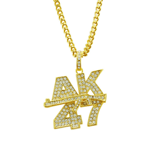 European and American hip hop pendant necklace