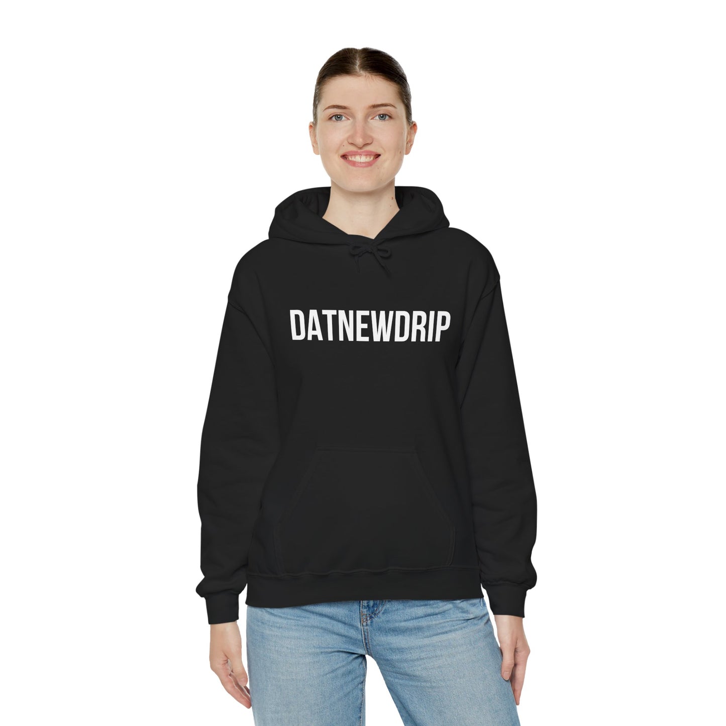 DATNEWDRIP Classic Streetwear Graphic Hoodie White Lettering